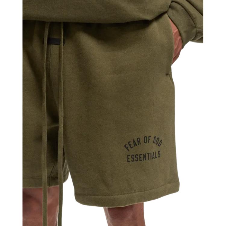 Fear of God Essentials Fleece Soccer Short 'Olive' 160BT242004F