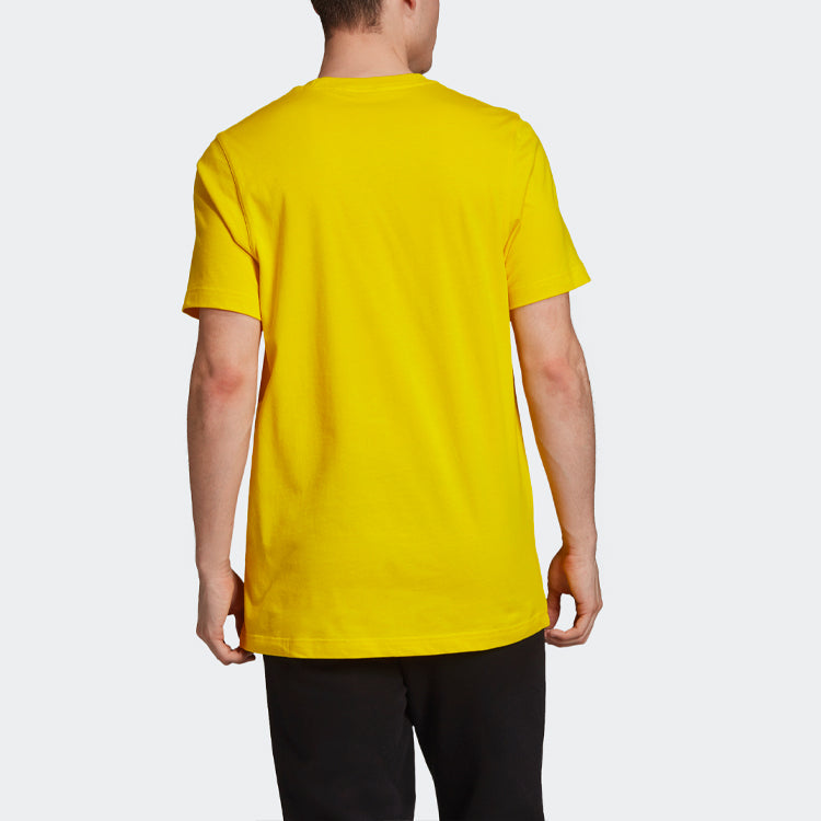 adidas Monogram Square Tee 'Yellow White' ED7045