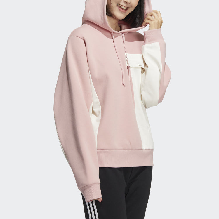 (WMNS) adidas Neo Hoodie 'Pink White' HM7406