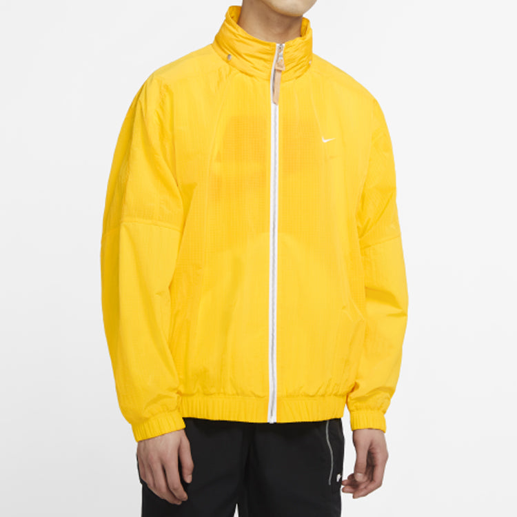 Men's Nike Stay Warm Jacket Tops Retro Casual Sports Yellow CT4585-731
