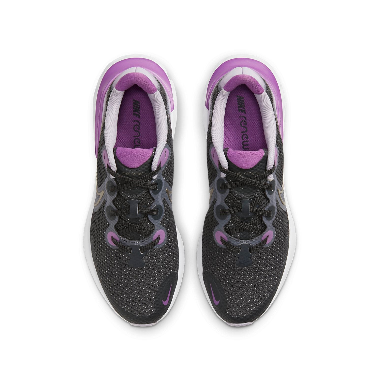 (GS) Nike Renew Run 'Black White Purple' CT1430-008