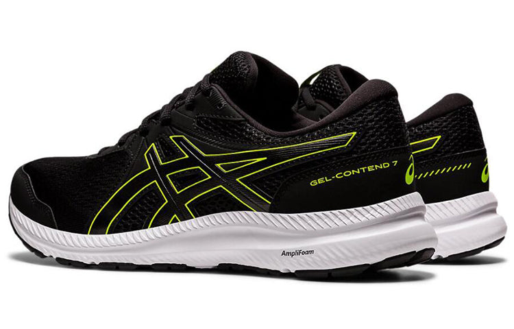 ASICS Gel-Contend 7 4E Wide 'Black Hazard Green' 1011B039-003