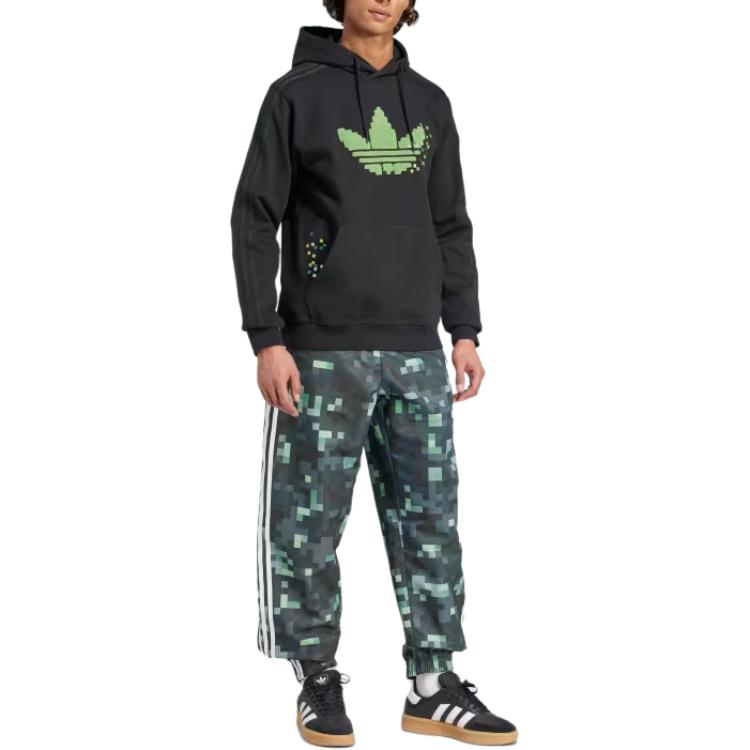 adidas x Minecraft Graphic Hoodie Asia Sizing 'Black' JZ9920