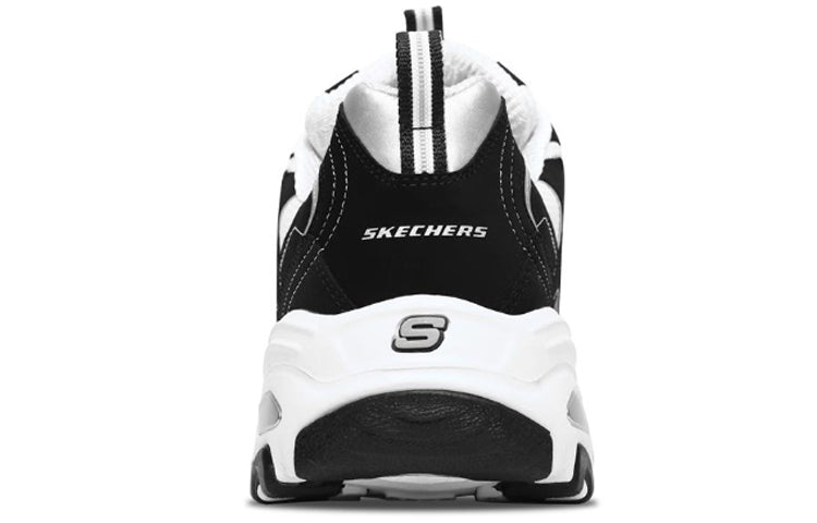 Skechers D'LITES Daddy Shoes 'White Black' 52675-BKW
