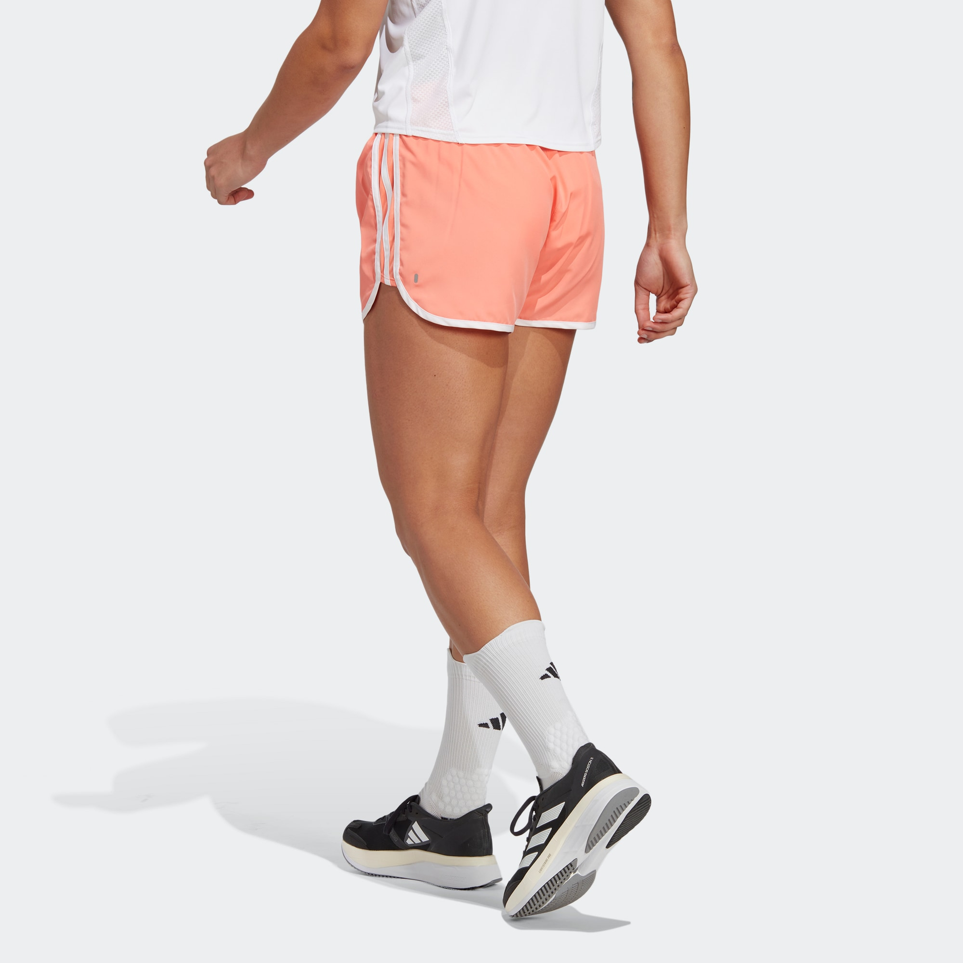 (WMNS) adidas Marathon 20 Running Shorts Asia Sizing 'Orange' HY5430