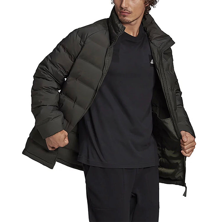 adidas Helionic Mid J Sports Stay Warm Down Jacket Brown FT2529