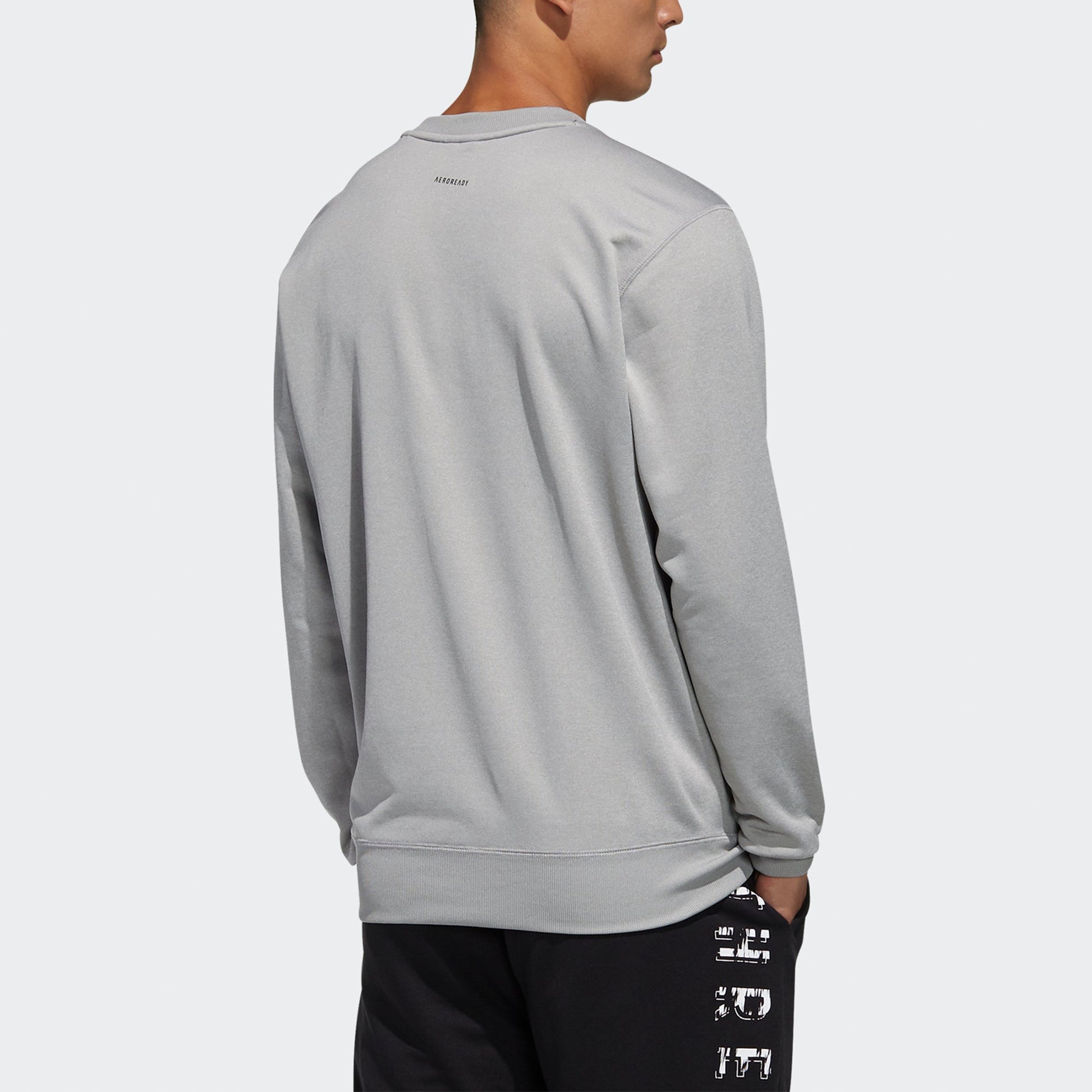 Men's adidas MH SW Crew 20 Logo Sports Gray FM5343