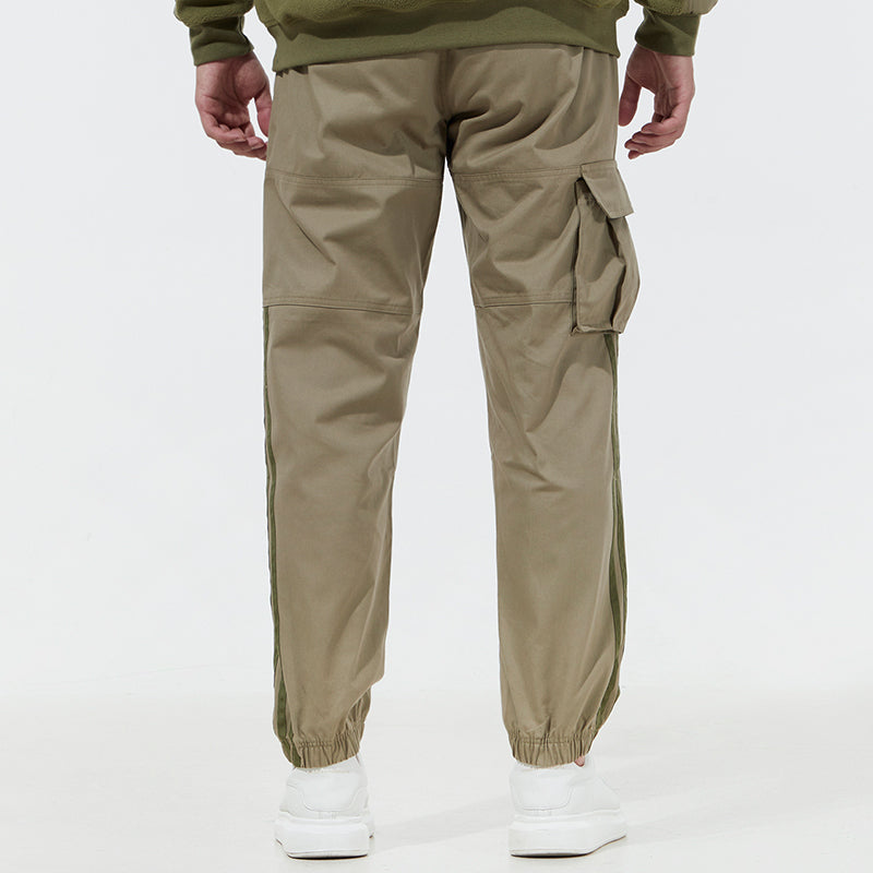 Men's adidas neo Sw Wvn Tp Side Pocket Casual Joggers/Pants/Trousers Olive Green H45172