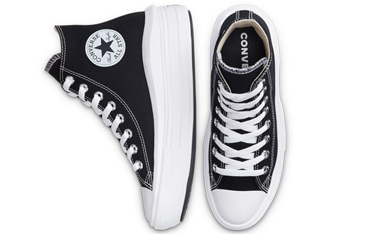 (WMNS) Converse Chuck Taylor All Star High Move 'Black White' 568497C