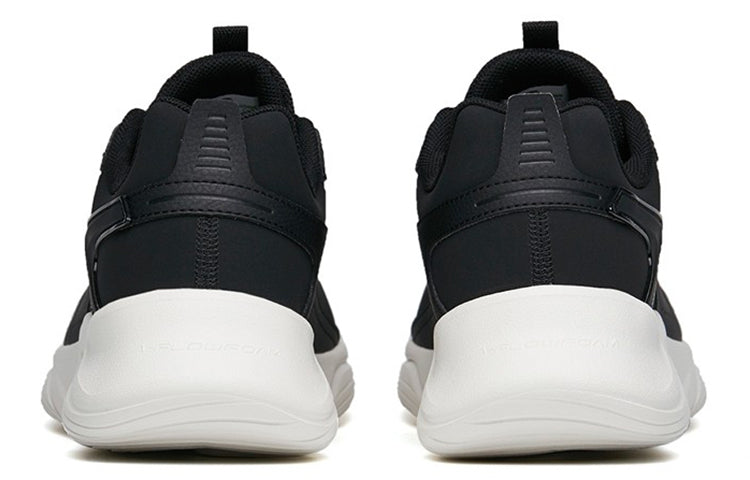 ANTA Leather Running Shoes 'Black White' 112215571-6