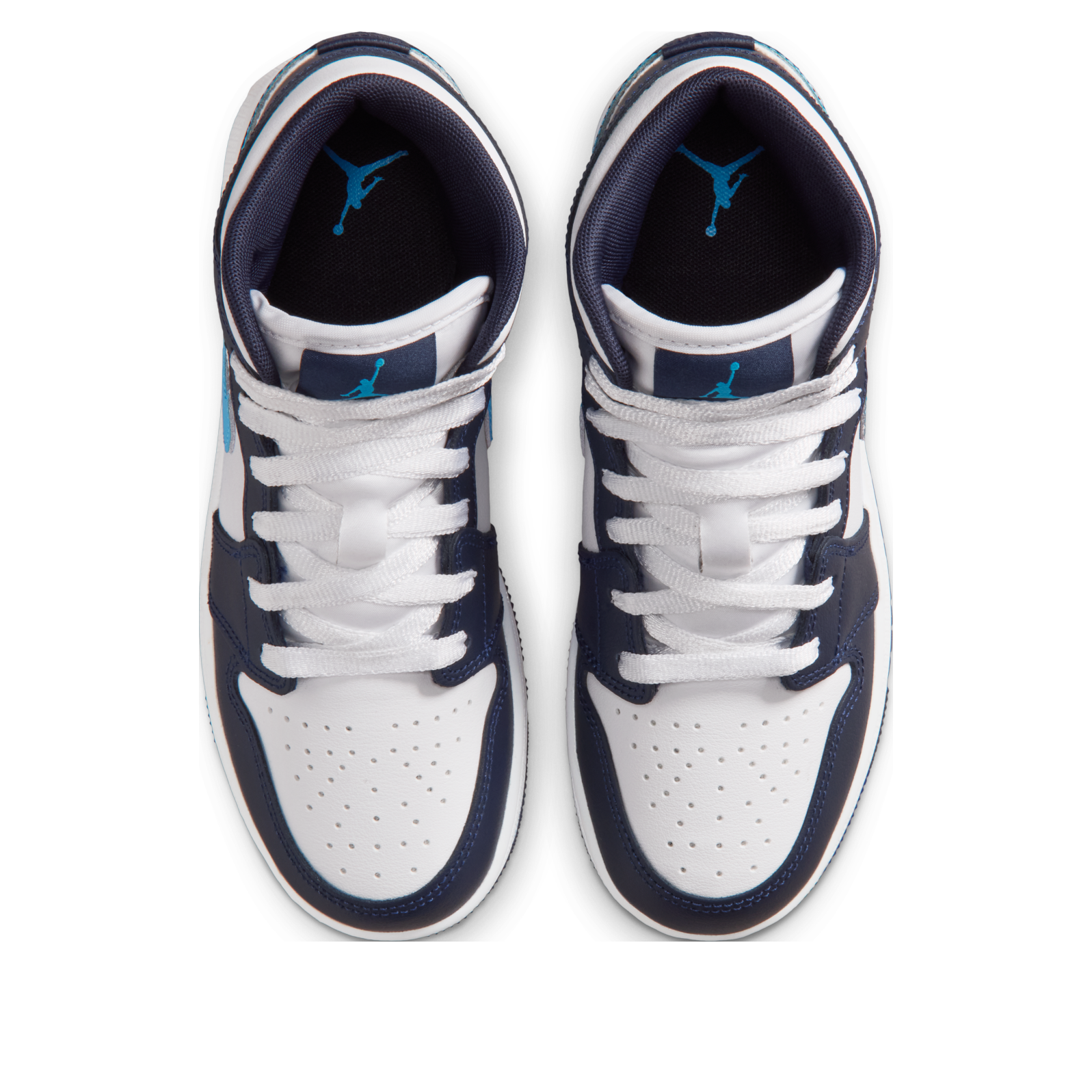 (GS) Air Jordan 1 Mid 'Obsidian White' DQ8423-404