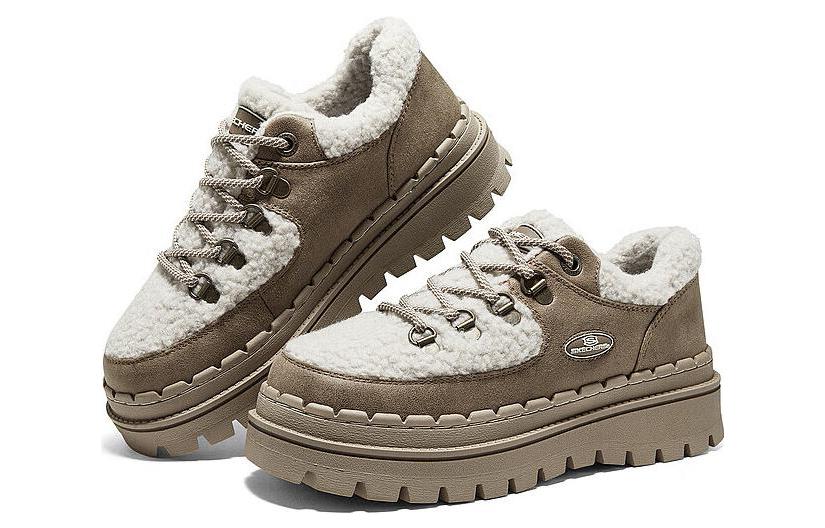 (WMNS) Skechers Casual High Platform Shoes 'Brown White' 167902-BRNT