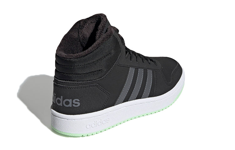 (GS) adidas Hoops 2.0 Mid Shoes 'Black Grey' EE6704