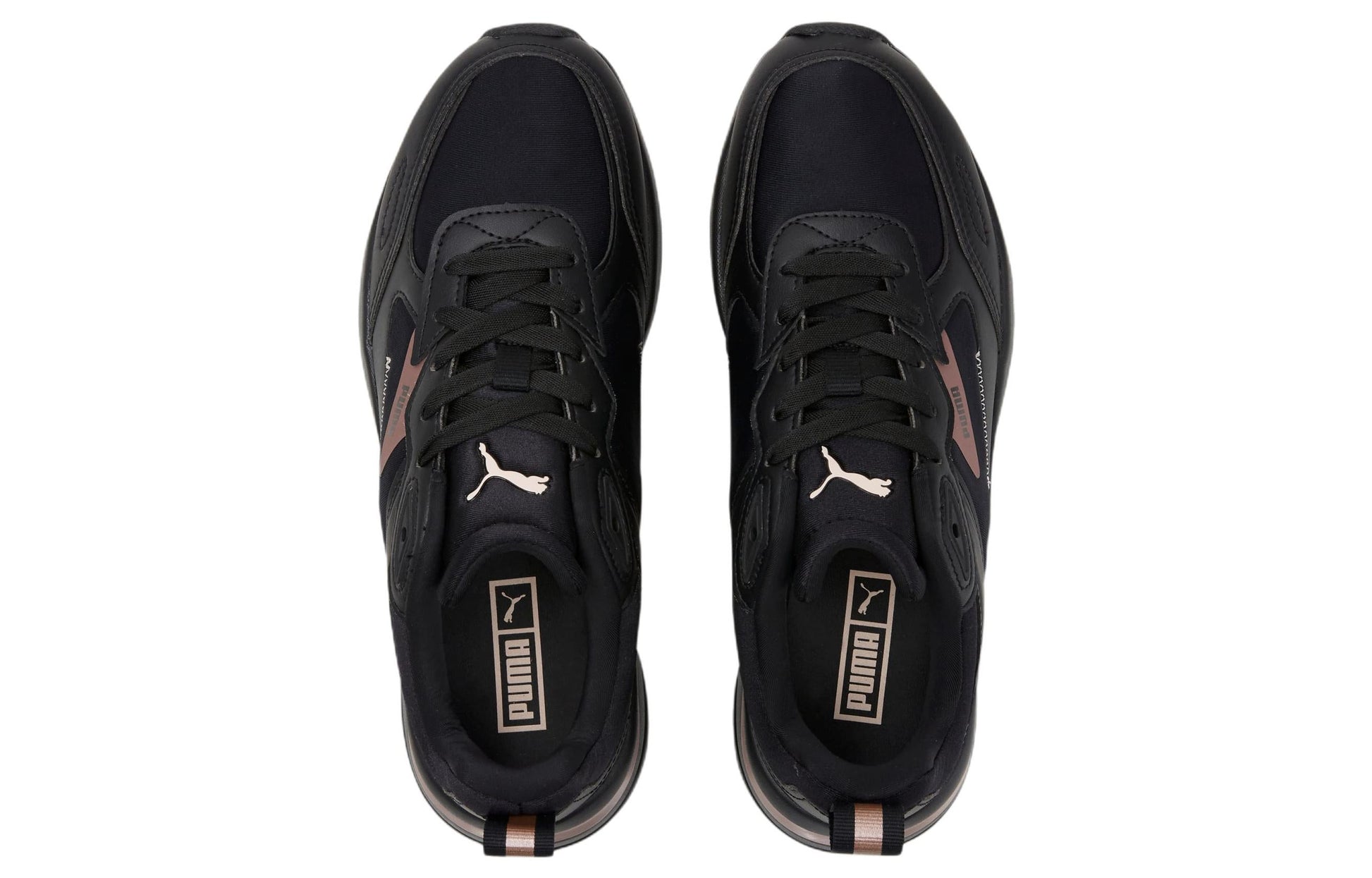 (WMNS) PUMA FS Runner Metallic 'Black Pink' 388632-01