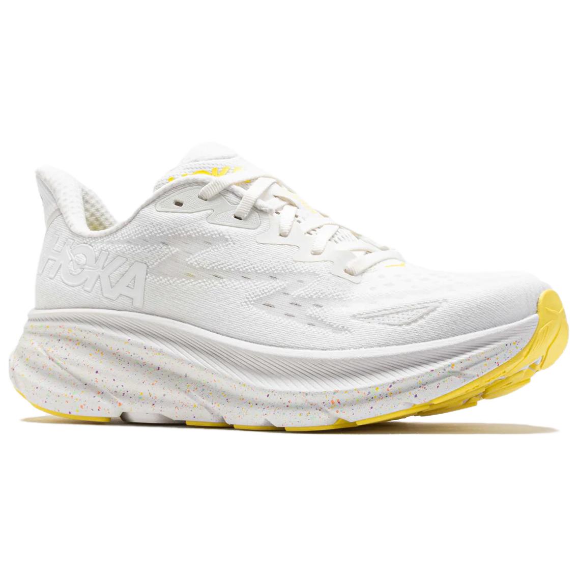 (WMNS) HOKA ONE ONE Clifton 9 'White Lemonade' 1127896-WTL