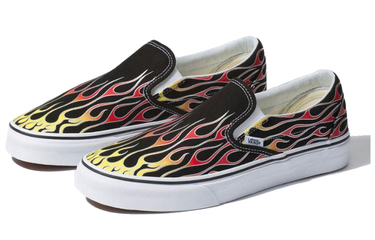 Vans Slip On Mash Up Black Flames VNA38F7VKJ