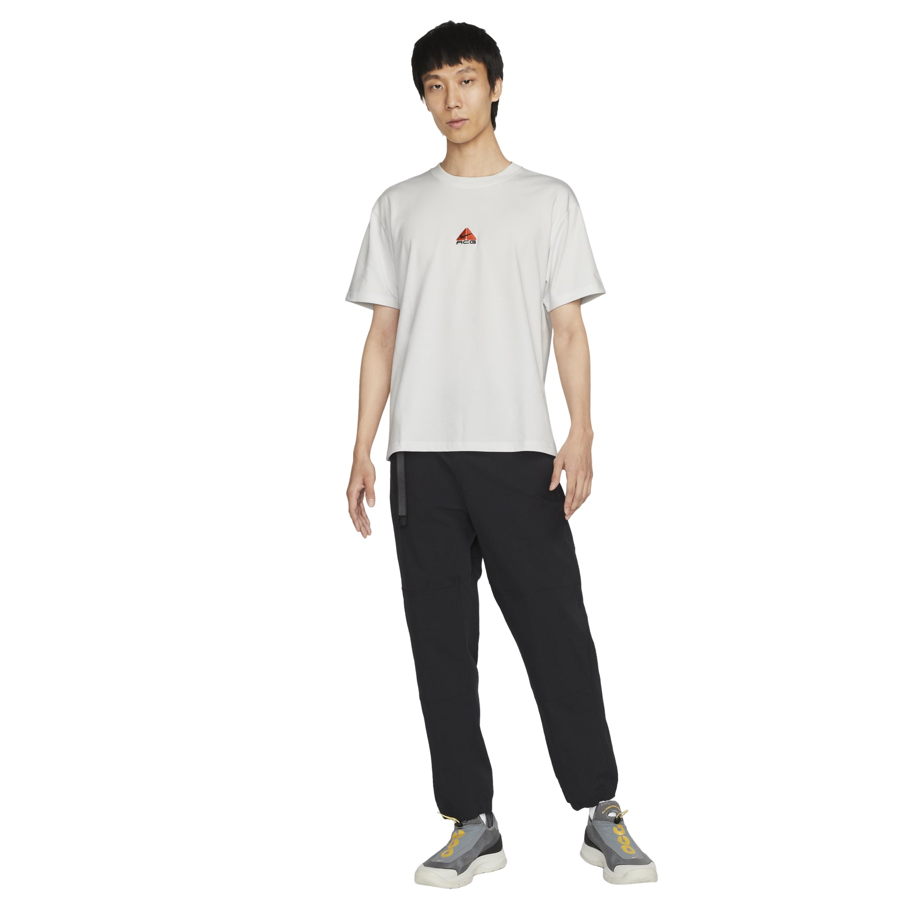 Nike As M Nrg Acg Ss Solid Color Chest Pattern Printing Round Neck Short Sleeve White DQ1816-121