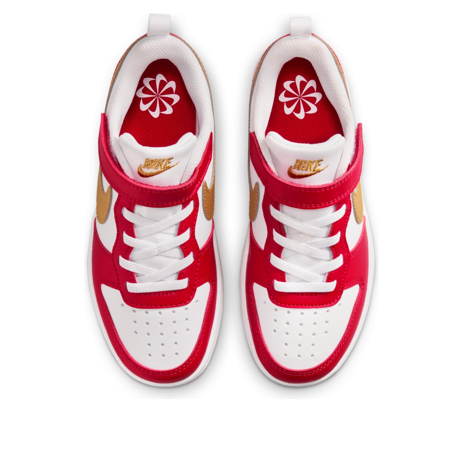 (PS) Nike Court Borough Low Recraft 'White Metallic Gold University Red' DV5457-137