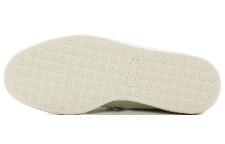 (WMNS) PUMA Basket Heart Shoes Green 369645-02