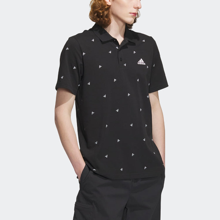 adidas Future Icons Micro Polo Shirts 'Black' IA8151