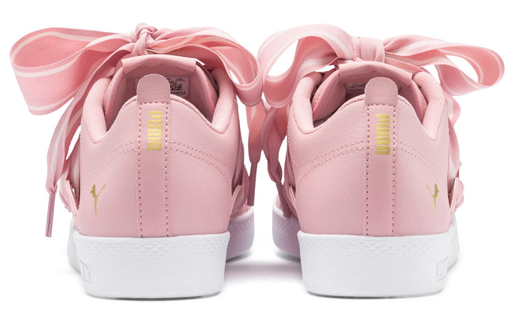 (WMNS) PUMA Smash Buckle Casual Board Shoes Pink/White 368081-08