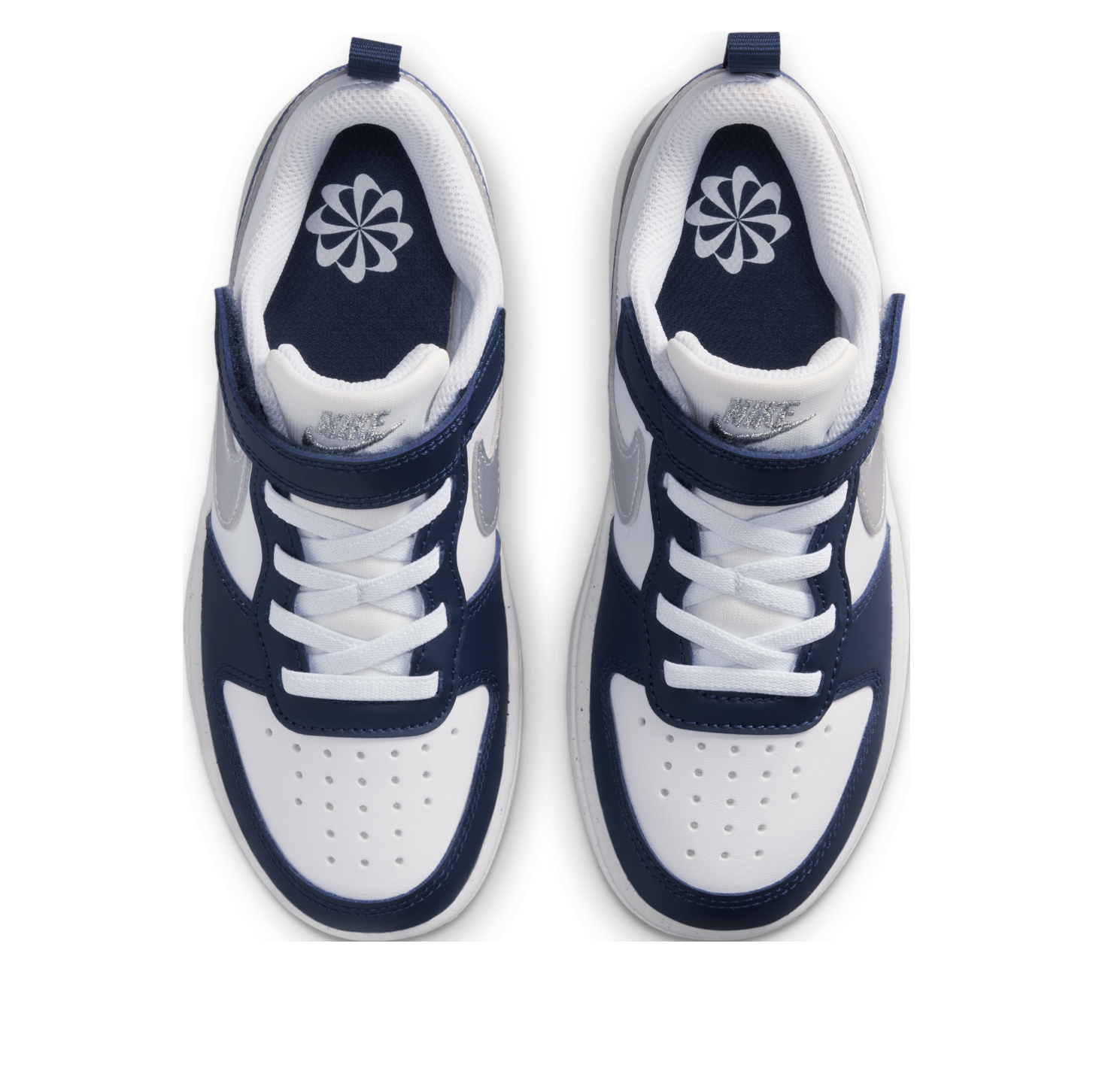 (PS) Nike Court Borough Low Recraft 'White Silver Navy'  DV5457-135