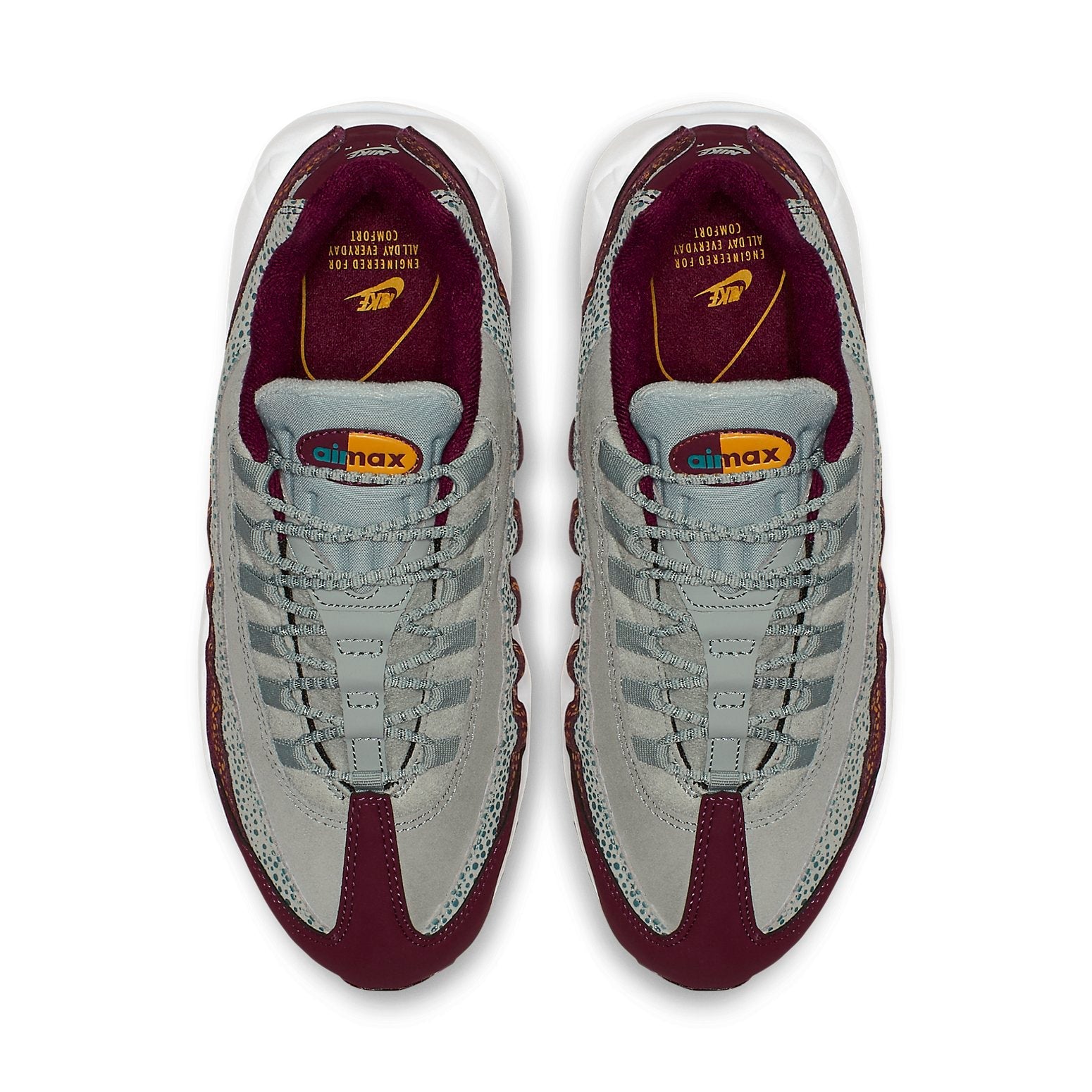 (WMNS) Nike Air Max 95 Premium 'Bordeaux Yellow' 807443-601