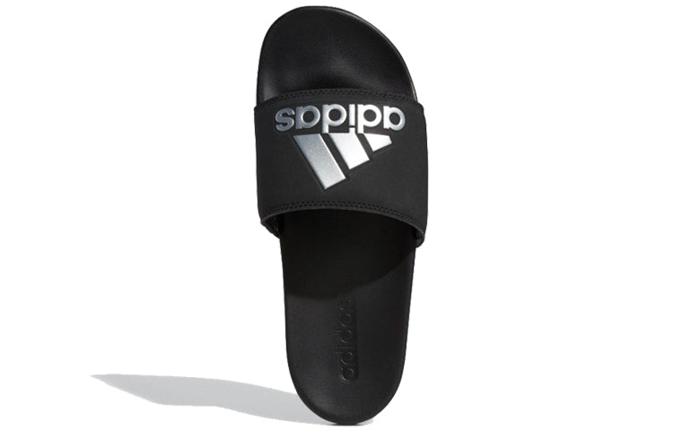 (WMNS) adidas Slide Adilette Comfort 'Black Silver' G28386