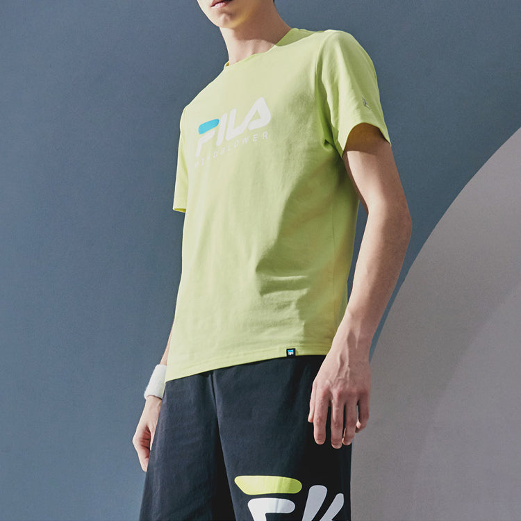FILA Alphabet Printing Short Sleeve Green A11M022103F-LG