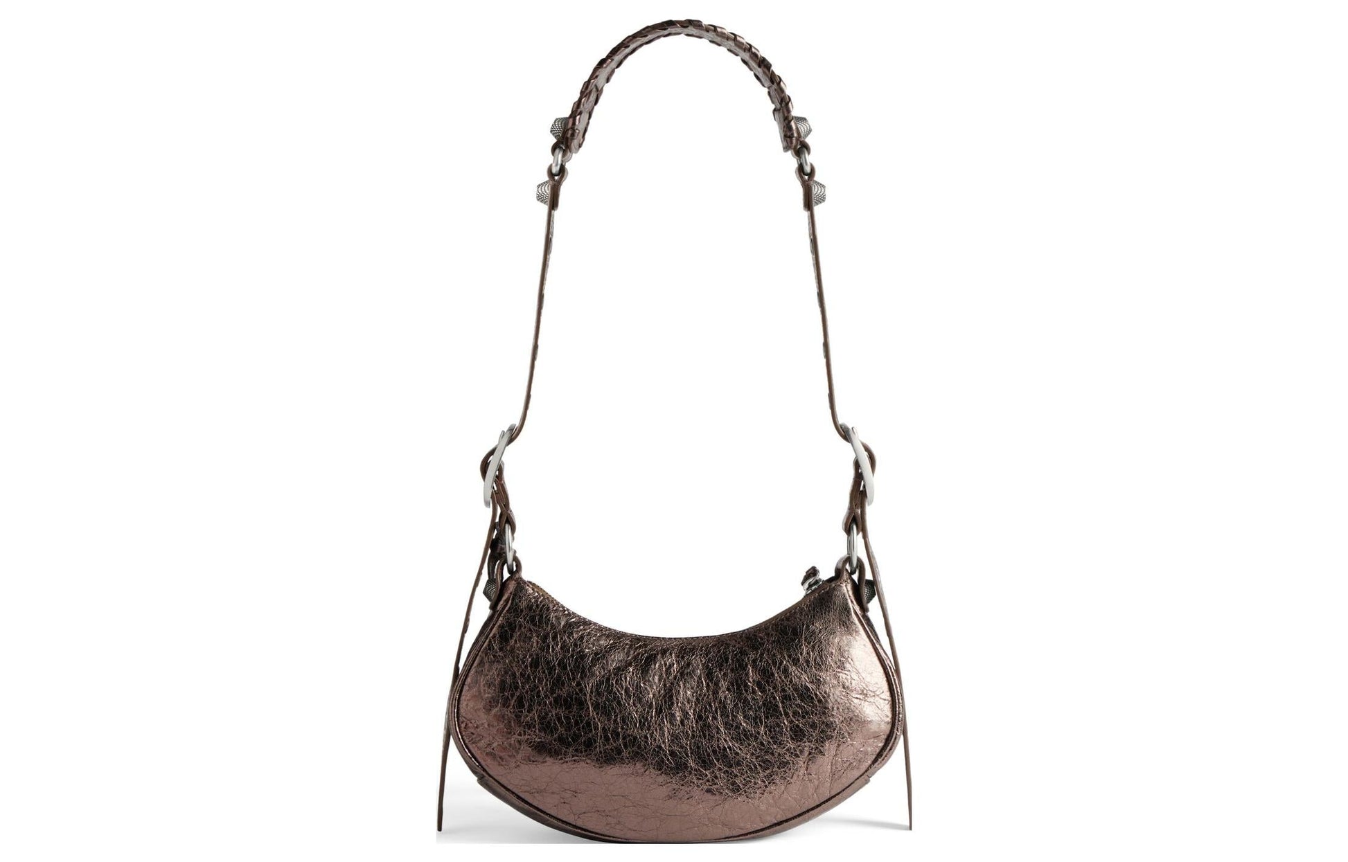 (WMNS) Balenciaga Le Cagole Xs Shoulder Bag Metallized 'Brown' 6713090GT3Y2564