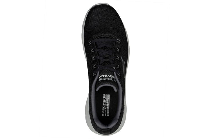 Skechers Go Walk Flex Lace Up 'Black Grey' 216481-BKGY