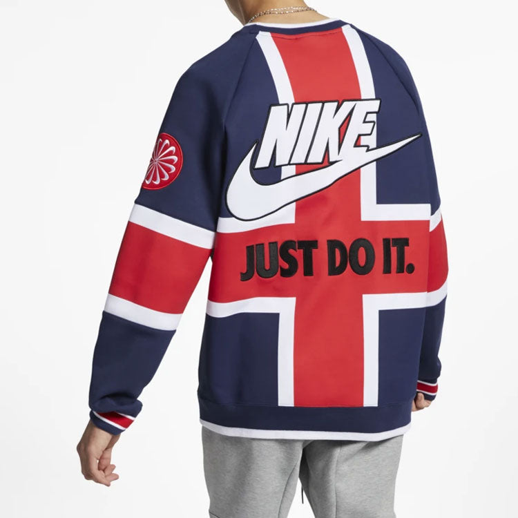 Men's Nike City Limited London Multicolor Splicing Red Blue 'Midnight Navy White University Red' AR1993-410