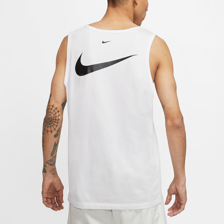 Nike Swoosh Casual Sports Printing Breathable Vest White CQ5293-100