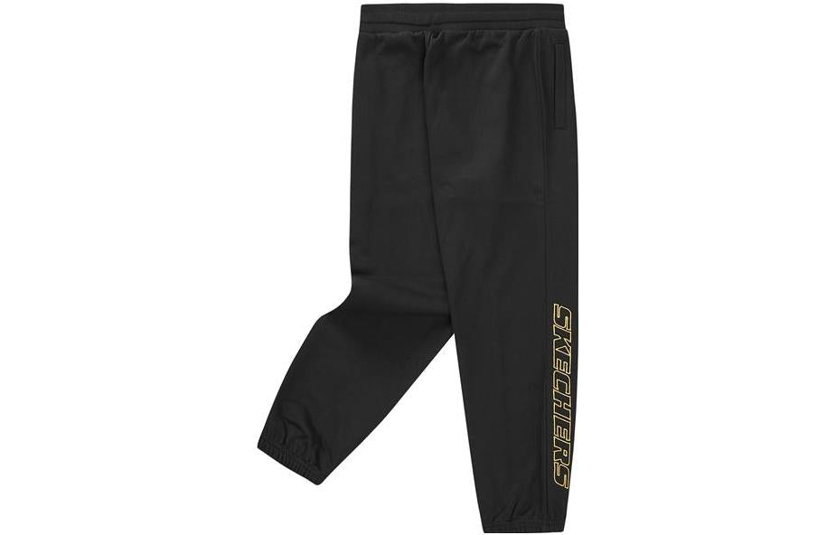 (GS) Skechers CNY Drawstring Retro Sports Pants 'Grey Black' L123B061
