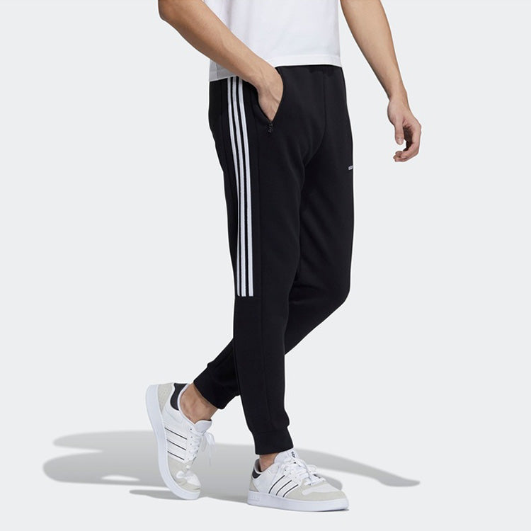 adidas neo M Ce 3s Icon Tp Casual Sports Bundle Feet Knit Long Pants Black GP5711