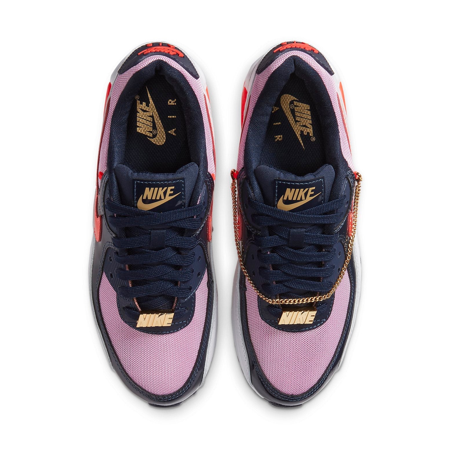 (WMNS) Nike Air Max 90 'Cuban Link - Navy Pink' CZ8099-100