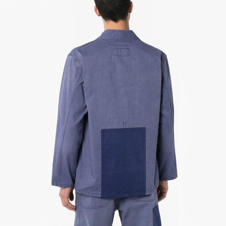 Men's NEIGHBORHOOD Splicing Shirt Jacket Purple 201YTNHJKM03