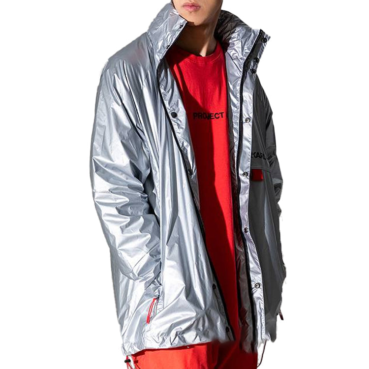 PUMA Silver Zipper Woven Sports Jacket 595679-01