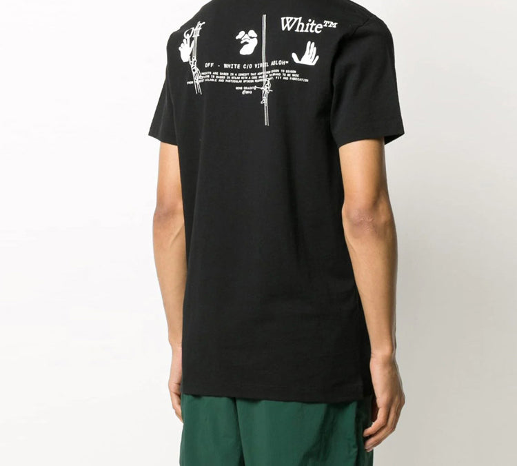 Off-White FW20 Worker Embroidered Short Sleeve OMAA027E20JER0031001