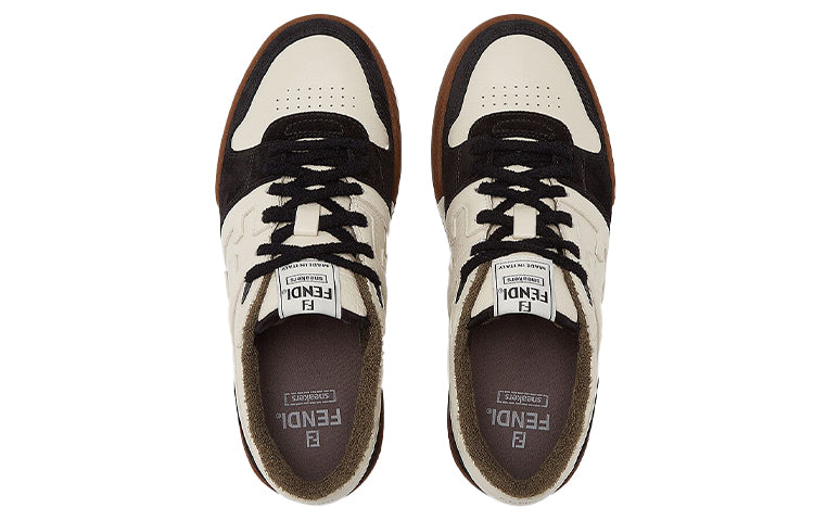 Fendi SS26 Match Low Top Suede 'Black Beige' 7E1493AHH2F1FZB