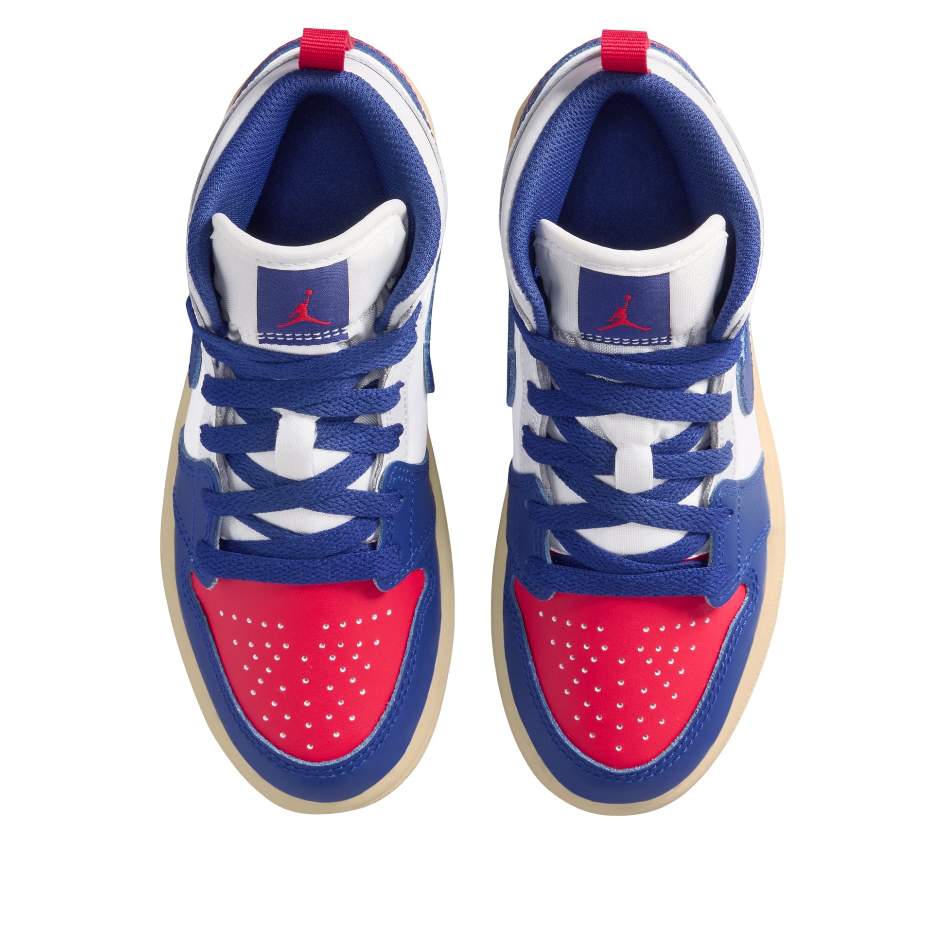 (PS) Air Jordan 1 Mid 'University Red Deep Royal Blue' DQ8424-102