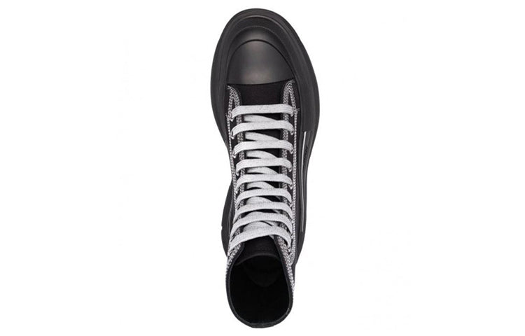 Alexander McQueen Tread Slick High-Top Sneakers 'Black Grey' 662681W4MV81081