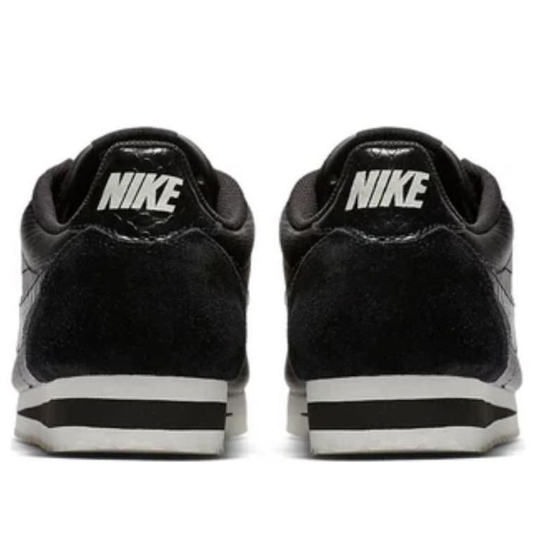 (WMNS) Nike Classic Cortez Leather 'Black Dark Grey-White' 833657-005