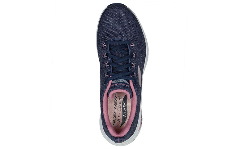 (WMNS) Skechers Arch Fit 'Glee For All - Navy Pink' 149713-NVPK