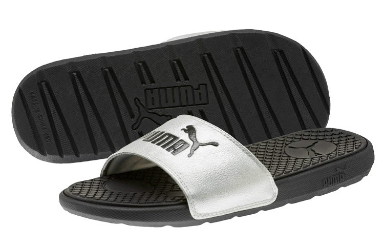 (WMNS) PUMA Cool Cat Slippers Silver 371019-01