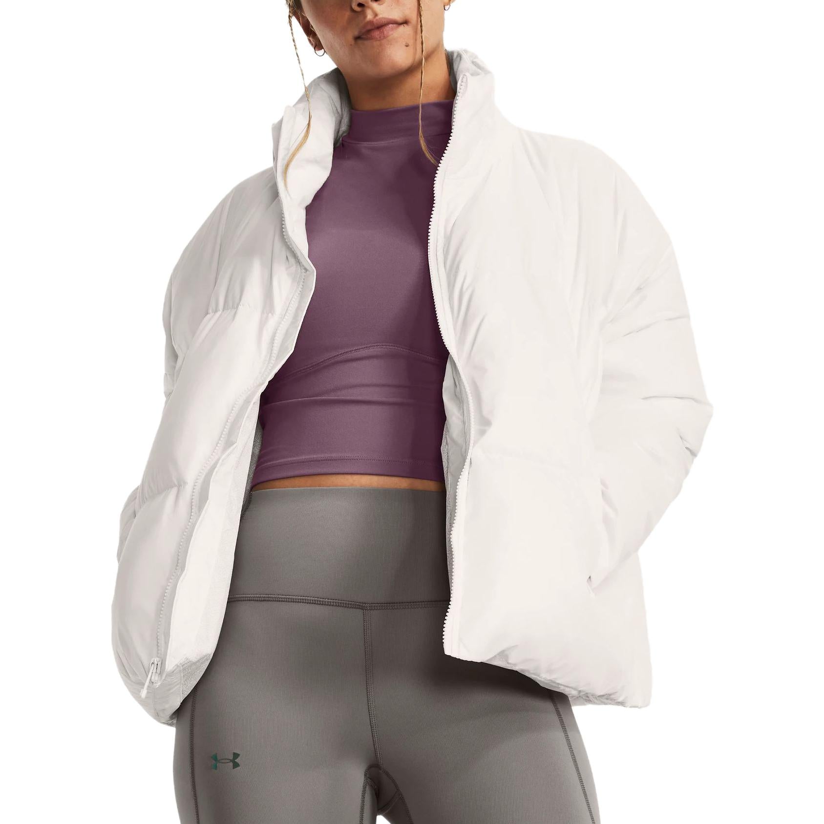 (WMNS) Under Armour ColdGear Infrared Down Jacket 'White' 1378858-112