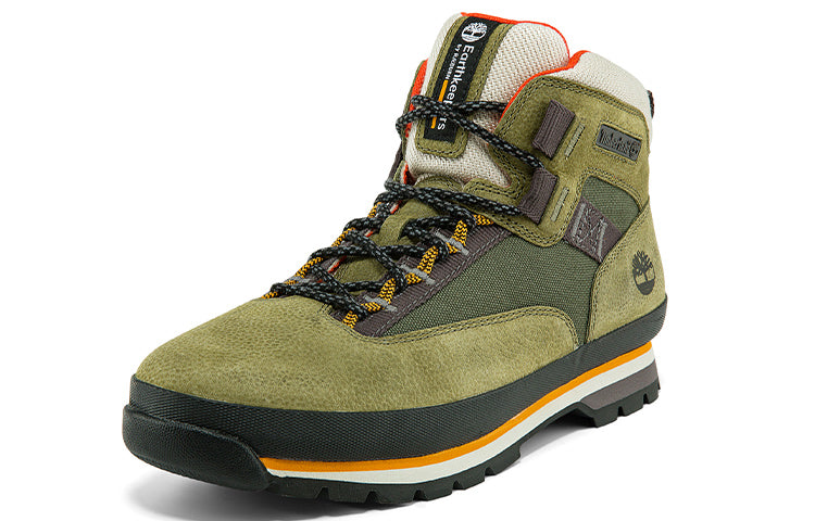 Timberland Euro Hiker Leather and Fabric Hiker 'Dark Green Nubuck' A2H84W