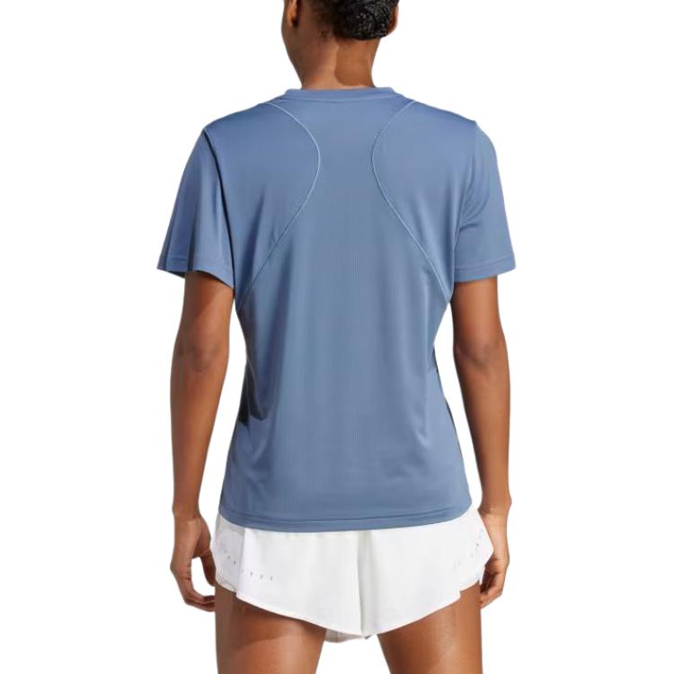 (WMNS) adidas Designed for Training T-shirt Asia Sizing 'Blue' IX9424
