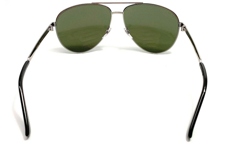 Gucci Metallic Sunglasses Glasses Green Circular GG0137S-003