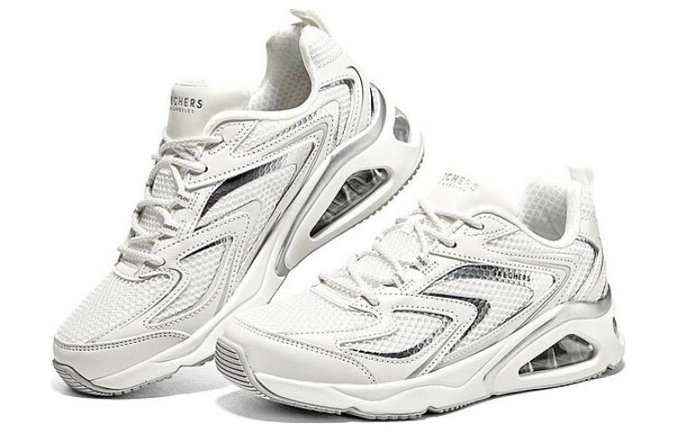 (WMNS) Skechers Tres-Air Uno Vision-airy 'White Silver' 177425-WSL